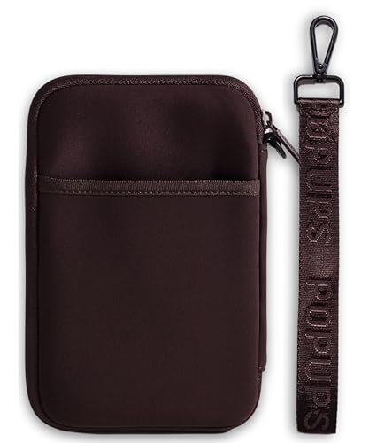 POPUPS Passport Travel Wallet for Women - Large Multiple Document Organizer and Holder with Wristlet - Espresso - color: Espresso