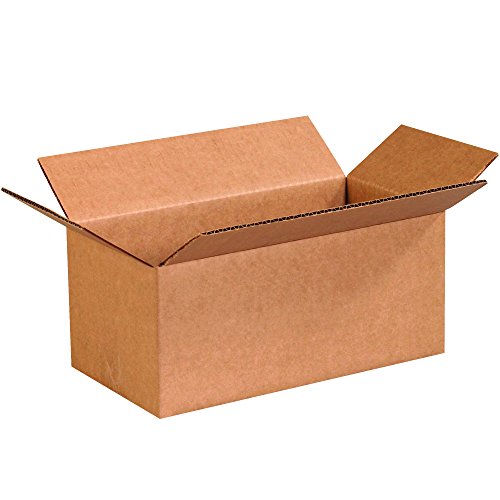 AVIDITI 10" x 5" x 4" Corrugated Boxes, 10"L x 5"W x 4"H, Pack of 15 | Shipping, Packaging, Moving, Storage Box for Home or Business, Strong Wholesale Bulk Boxes - size: 10" x 5" x 4"