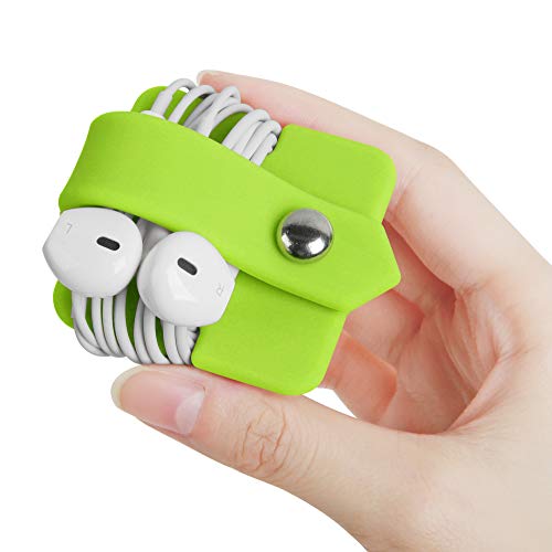 Cord Organizer Earbuds Holder Earphone Wrap Earphones Organizer Headset Headphone Earphone Wrap Winder Cord Manager Cable Winder Green - color: Green