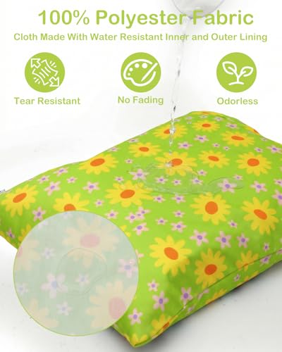 ALVA ALVABABY 3pcs Medium Cloth Diaper Wet Dry Bags Waterproof Reusable with Two Zippered Pockets Travel Beach Pool Daycare Soiled Baby Items Yoga Gym Bag for Swimsuits or Wet Clothes 3L-ZM46 - color: Sunny Daisy Party Series