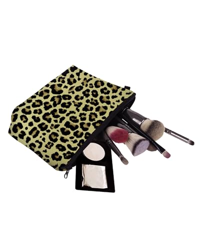 Cute Travel Makeup Bag Cosmetic Bag Small Pouch Gift for Women (Leopard Print) - color: Leopard Print