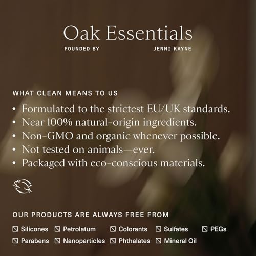 Oak Essentials Travel Body Routine, 5-Piece Body Care Set: Wash, Scrub, Lotion, Oil and Balm, Linen Bag Included, Gift Set for Women, TSA-Friendly Travel Sizes