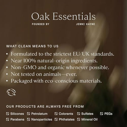Oak Essentials Travel Body Routine, 5-Piece Body Care Set: Wash, Scrub, Lotion, Oil and Balm, Linen Bag Included, Gift Set for Women, TSA-Friendly Travel Sizes