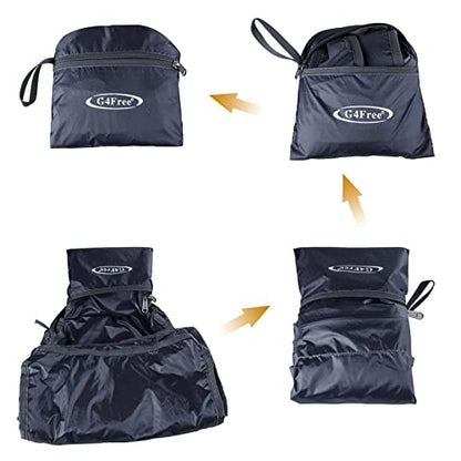 G4Free 20L Lightweight Packable Backpack Travel Hiking Daypack Foldable Backpack for Men Women - color: A-dark Grey