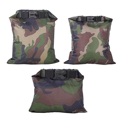 Pimoys 6 Pack Waterproof Dry Sacks, Lightweight Outdoor Dry Bags Ultimate Dry Bags for Kayaking Rafting Camping (8L, 5L, 3.5L, 3L, 2.5L, 1.5L) - color: Camouflage