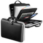 Dadanism 5200℉ Fireproof File Organizer with Combination Lock, Hard Shell Multi-pocket Expanding Document Box, Accordion File Organizer with Handle & Labels, Home Travel Safe Storage Bag