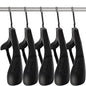 Plastic Extra Wide Suit Hangers, Pack of 15, Width: 17.7",Notched Shoulders & Metal Hooks, Black - color: Black, size: 15 Pack