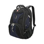 SWISSGEAR 1900 ScanSmart Laptop Backpack, Fits Most 17-Inch Laptops, TSA-Friendly Lay-Flat Design, RFID Protection, and Tablet Pocket, Black, 31L, 18.5-Inch - color: Black/Blue