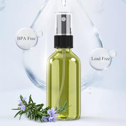 Wedama Spray Bottle, 2 oz Fine Mist Glass Spray Bottles, Little Refillable Liquid Containers for Watering Flowers Cleaning (16 Pack Olive Green) - color: Olive Green, size: 2 Ounce (Pack of 16)