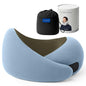 Ostrichpillow Go Neck Pillow, Travel Pillows for Airplanes, Premium Memory Foam Travel Pillow, 360º Ergonomic Design, Asymmetrical Sides, Travel Bag Included, Washable Modal Cover - color: Meadow