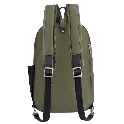 Travelon Anti-Theft Classic Convertible Sling Backpack - color: Olive
