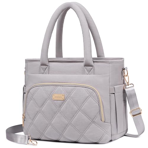Artelaris Lunch Bag Women, Adult Insulated Lunch Box, Leakproof Lunch Cooler Bag, Reusable Large Lunch Cooler for Work, Picnic, Travel (Grey) - color: Gray