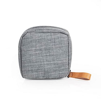 Hekyip Mini Cosmetic Bag, Travel Makeup Pouch, Portable Waterproof Cosmetic Pouch for Girls Women, Mini (Mini Gray) - color: Mini Gray