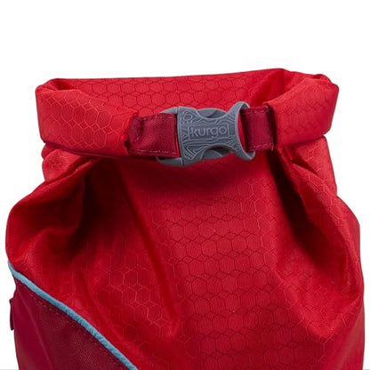 Kurgo Kibble Carrier - Portable Kibble Carrier - Compact Travel Storage - Dog Food Dry Bag - Camping Dog Storage - 5 lb Capacity - Chili Red - color: Chili Red