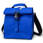 SUNNY BIRD Insulated Lunch Bag Rolltop Lunch Box Tote Lunchbox Bag for Women, Men, Adults and Kids (Blue) - color: Blue