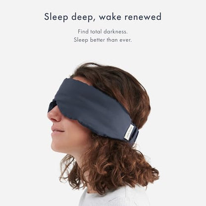 Infinity Travel - Bamboo Sleep Mask - Silky Soft Eye Mask - Comfortable - 100% Light Blocking Night - Machine Washable (Midnight Grey) - color: Midnight Grey