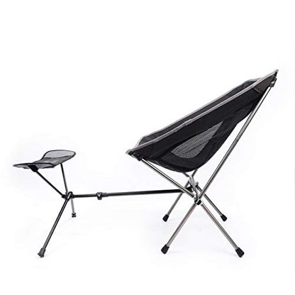 Portable Camping Chair Foot Rest Lightweight Heavy Duty Folding Outdoor Picnic Beach Travel Fishing Backpacking,Durable 600D Thicken Oxford Cloth,Sturdy Aluminum Alloy Frame,with Carry Bag - color: Footrest