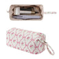 RSRSLEII Large Quilted Hair Tools Travel Bag with Bow Pattern,Hair Styling Accessories Storage Case for Flat Irons,Straightener,Curling Iron,Hair Dryer,Dyson Airwrap Travle Bag (07 Pink Bow) - color: 07 Pink Bow