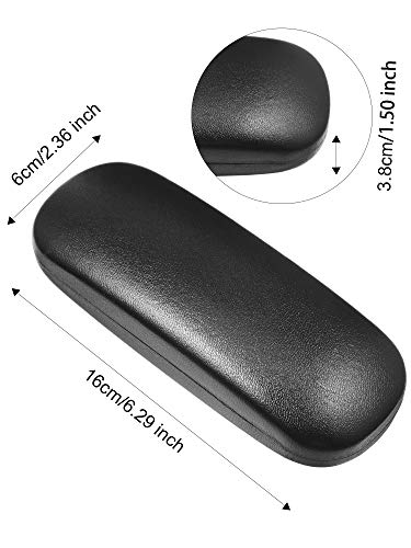 Frienda 3 Pieces Hard Shell Glasses Case Eyeglass Case Protective Sunglass Holder with Cleaning Cloth for Men Women Unisex - color: Black
