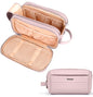 Toiletry Bag for Men & Women, Cruise Ship Travel Essentials, Shaving Dopp Kit with Dry and Wet Separation, Water-resistant Bathroom Cosmetic Organizer Bag, Makeup Accessories with Trolley Belt, Pink - color: Pink