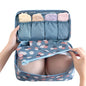 Bras Organizers Underwear Storage Bag Women Men Sock Cosmetics Clothes Pouches Multifunctional Bags Underwear Bag - color: Blue Flowers