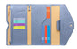 ZOPPEN Mulit-purpose Rfid Blocking Passport Holder Travel Wallet (Ver.4) Passport and Vaccine Card Holder ComboTri-fold Document Organizer Travel Essentials - color: #15 Distant Blue