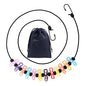 Retractable Portable Travel Clothesline, Clothing Line with 12 Clothes Clips for Indoor Laundry Drying Line with Clothesline Stops, Outdoor Camping Accessories