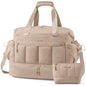 LOVEVOOK Travel Duffel Bag, Gym Bag for Women, Large Weekender Overnight Bags with Shoe Compartment, 38L Carry on Gym Hospital Bag with Wet Pocket, 2 Pcs - color: Khaki, size: Large-2 Pcs