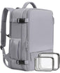 Beraliy Travel Backpack, Personal Item Bag Ailrline Approved, 17.3 Inch Laptop Backpack, Carry On Travel Bag, Hiking Backpack, Casual Backpack, Grey - color: Grey, size: Large