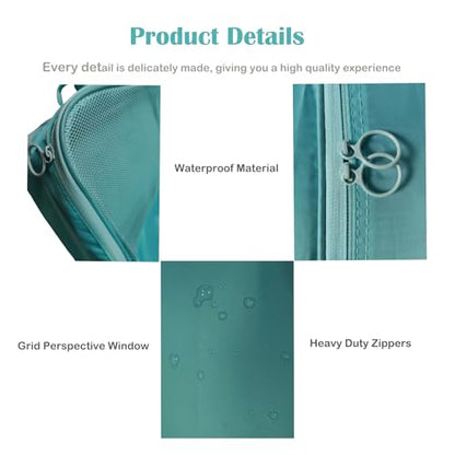 Shoe Bags for Travel,Shoe Bag Holds 3 Pair of Shoes,Shoe Storage Pouch for Travel and Daily Use,Shoe Organizer Travel Essentials for Packing in Suitcase,Waterproof - size: Sky Blue