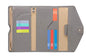 ZOPPEN Mulit-purpose Rfid Blocking Passport Holder Travel Wallet (Ver.4) Passport and Vaccine Card Holder ComboTri-fold Document Organizer Travel Essentials - color: #13 Gray