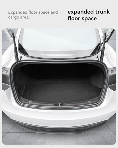 Trunk Organizer for 2024 2026 Tesla Model 3 Highland Accessories Rear Trunk Storage Bins Side Box with Lids for 2026 2025 Model 3 Interior Accessories TPE Material Waterproof Odorless 2 PCS - style: (New)Model 3 Highland