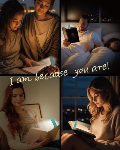 HEMONNKAM Book Reading Light, Rechargeable Clip on Booklight, Eye Caring 3 Color Temperatures & 5 Brightness Levels, Night Use for Bed, Long Lasting, Reading at Night in Bed, Light Blue - color: Light Blue