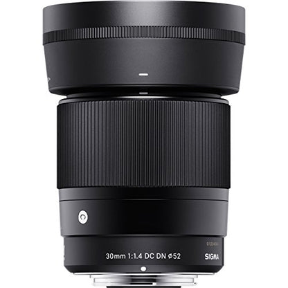 Sony a6400 Mirrorless Camera 4K APS-C Camera Body ILCE-6400B Bundle with Sigma 30mm F1.4 DC DN C Lens + Deco Gear Condenser Microphone + Travel Bag Case + Photo Video Software Kit + Accessories - style: w/ Sigma 30mm F1.4 Lens