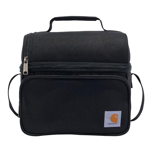 Carhartt Camping Cooler, Worksite Lunchbox, Soft Shell Lunch Bag for Construction Sites, Work and Everyday Use, Black - color: Black