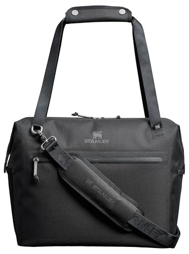 Stanley All Day Julienne Soft Cooler Bag and Lunch Box | Insulated Travel Bag with Zipper | BPA-Free - color: Black, style: Max