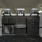 Car Trunk Organizer with Multiple Storage Compartments, Mesh Pockets, Black