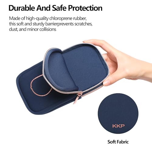 KKP Double Eyeglass Case | Sunglasses Cases with 2 Compartments - color: Navy