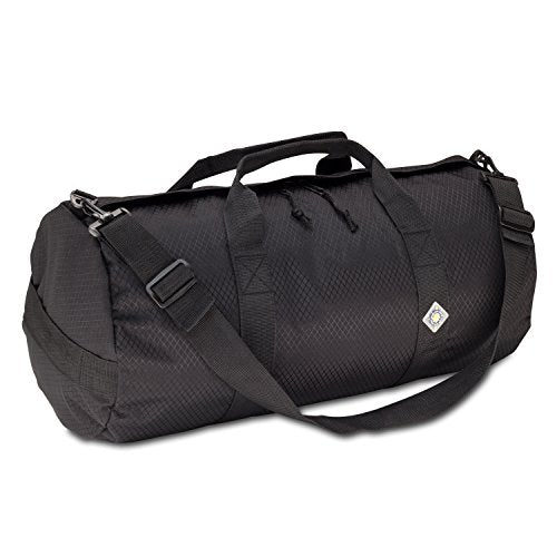 44L Daily Duffel Bag, Heavy-Duty Gear Bag, 1050D Tuff Cloth, Diamond Ripstop, Reinforced Stitching - Black (12" x 24") - color: Black, size: 12" x 24" (44 Liters)