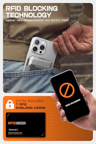 SUPCASE for MagSafe Wallet with Stand, Magnetic Wallet for Men, [Hold 5 Cards] [Adjustable Stand] [RFID Blocking] Phone Stand Credit Card Holder Tripod for iPhone 17/16/15/14/13/12 Series, Silver - color: Silver