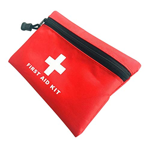 Mini First Aid Kit Empty, Travel Empty First Aid Kit Pouch Bag for Emergency at Home, Office, Car, Outdoors, Boat, Camping, Hiking(Bag Only) - size: 5.9 x 3.9 inch