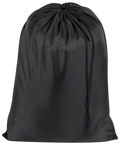 PALTERWEAR Drawstring Bag with Toggle - Nylon Cinch and Ditty Pouch for Shoes, Pantry, Closet, Travel (Red, 12 x 16 Inch, Set of 6) - color: Black, size: 12 x 16 Inch