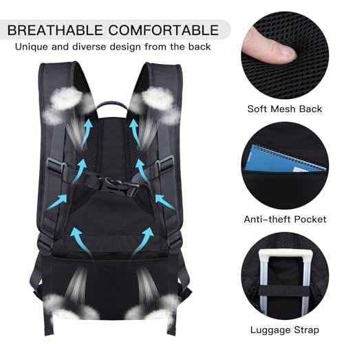 ANTERK Extra Large Backpack, Travel Laptop Backpack, Sturdy TSA Water Resistant 17.3 Inch Backpacks, Anti Theft Business Computer Backpacks Gifts for Men Women, Blue - color: Blue, size: 17 inch