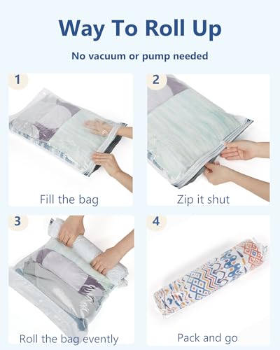 BAGSMART Wet Dry Bags 5 Pack, Travel Bags Reusable for Swimsuits (Grey) - color: Grey