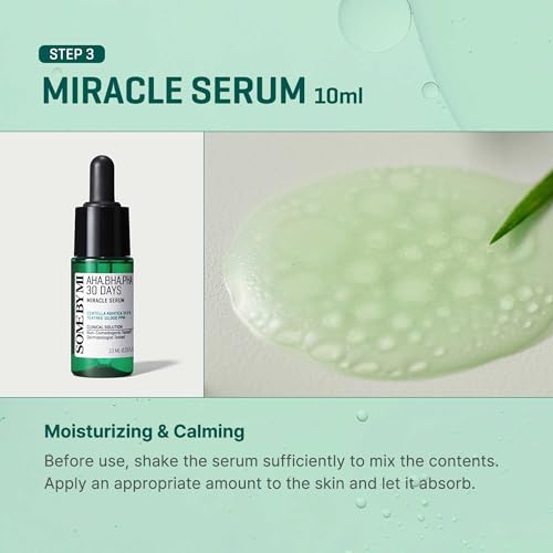 SOME BY MI AHA BHA PHA 30Days Miracle AC SOS Kit - Toner 1.01Oz, Serum 0.33Oz, Cream 0.7Oz, Foam 1.01Oz - Mild Exfoliating Daily Skin Care Set - Skin Wastes, Sebum, Oiliness Care - Korean Skin Care - color: Miracle Kit with Foam