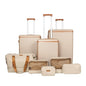 Bioworld Viggio 8-Piece Packing Cube Brown Luggage Set - style: Viggio 8-pc Brown