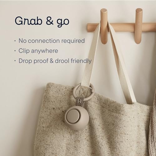 Hatch Go | Portable Sound Machine for Babies and Kids | Sleep Soother | 10 Soothing Sounds | White Noise | Shush | Travel | Registry Gift | Baby Shower | Clips on Stroller | Greige - color: Greige
