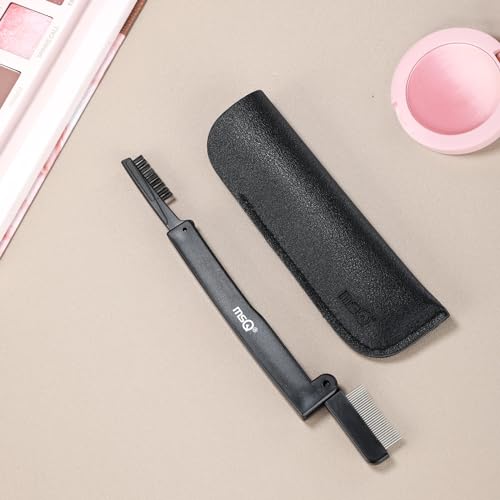Eyelash Comb MSQ Eyelash Separator Folding Eyelash Comb Brow Brush Mascara Applicator Eyelash & Brow Definer Eyebrow & Lash Brush Eyebrow Grooming Tool - size: 1 PC