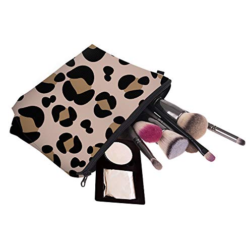 Cute Travel Makeup Bag Cosmetic Bag Small Pouch Gift for Women (Big Leopard) - color: Big Leopard