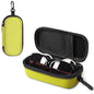 Bukere Double Eyeglasses Case with Adjustable Slots, EVA Hard-shell Travel Dual Glasses Sunglasses Organizer for Men Women - color: Yellow